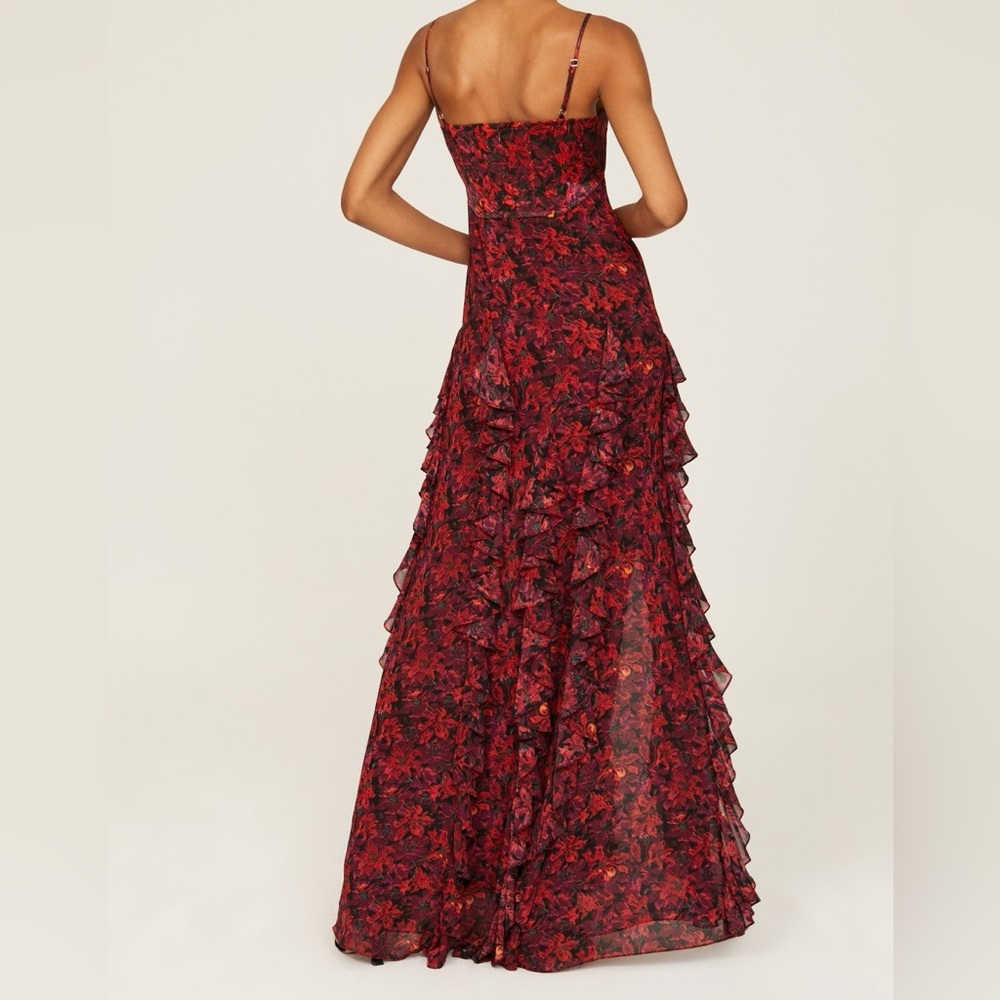 Cinq à Sept Stargazer Lillies Glenda Gown, 0 - Picture 4 of 17